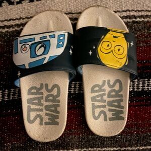 Star Wars Kids Slide Sandals - Black and Blue